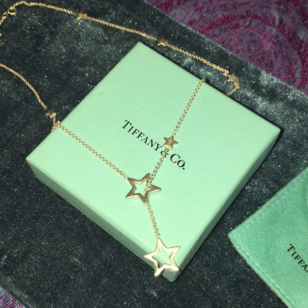 Authentic Tiffany & Co Star Lariat Necklace.